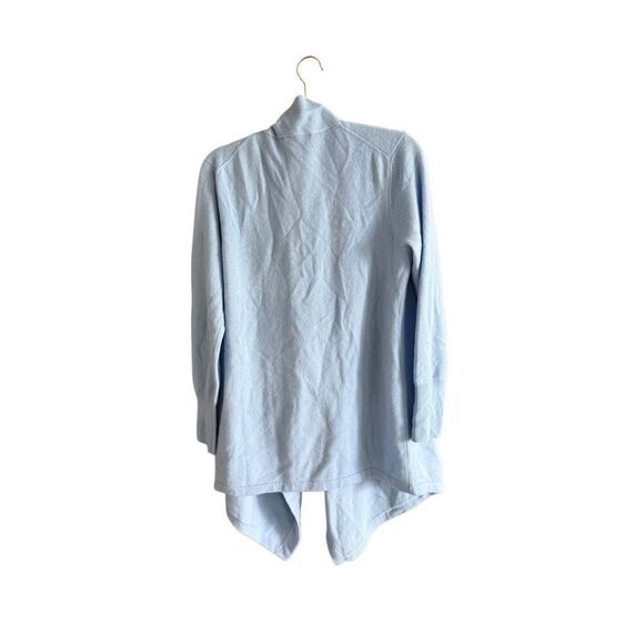 Soft by Naadam Womens Light Blue 100% Cashmere Open Front Cardigan Size Small - Picture 3 of 16